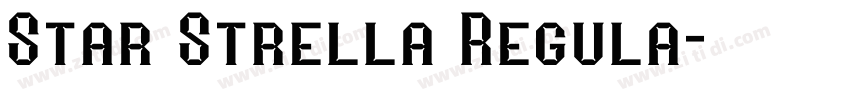 Star Strella Regula字体转换